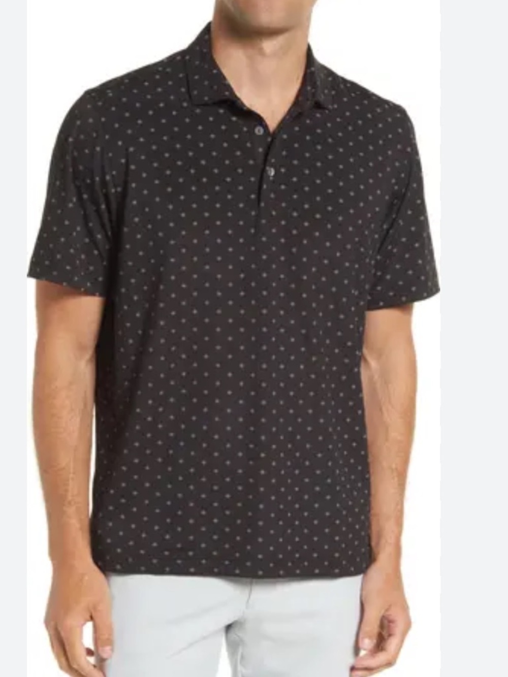 GUC Polo by Ralph Lauren Navy Micro Diamond Dot Polo Shirt 3XB 3G 3X